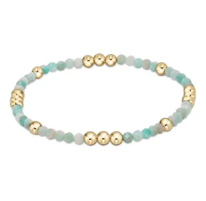 worthy pattern 3mm bead bracelet - amazonite by enewton
