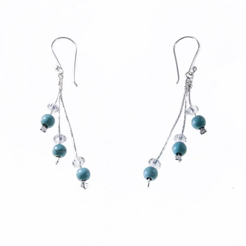 Xuxek Earrings - Garnet