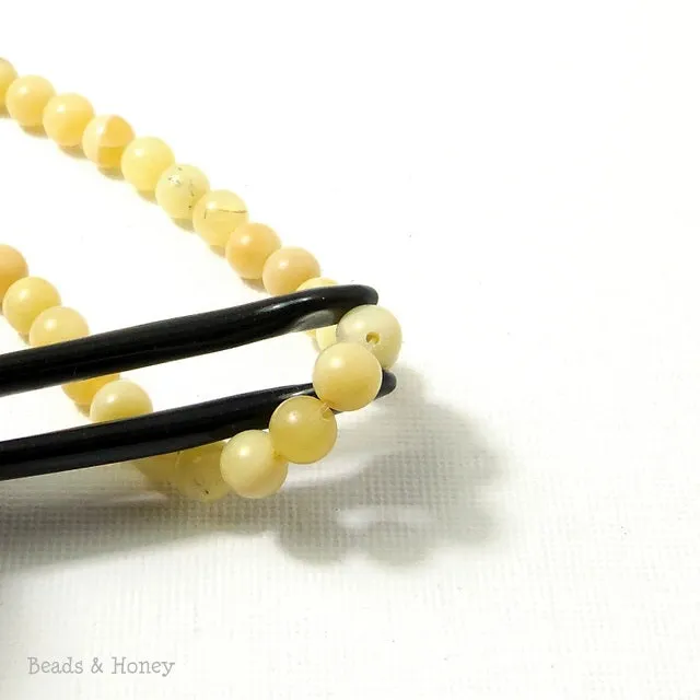 Yellow Opal Round Smooth 6mm (16 Inch Strand)